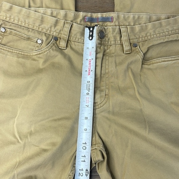Saks Fifth Avenue Men’s Flat Front Khaki Chino Pants, size 34x30 - Picture 5 of 13